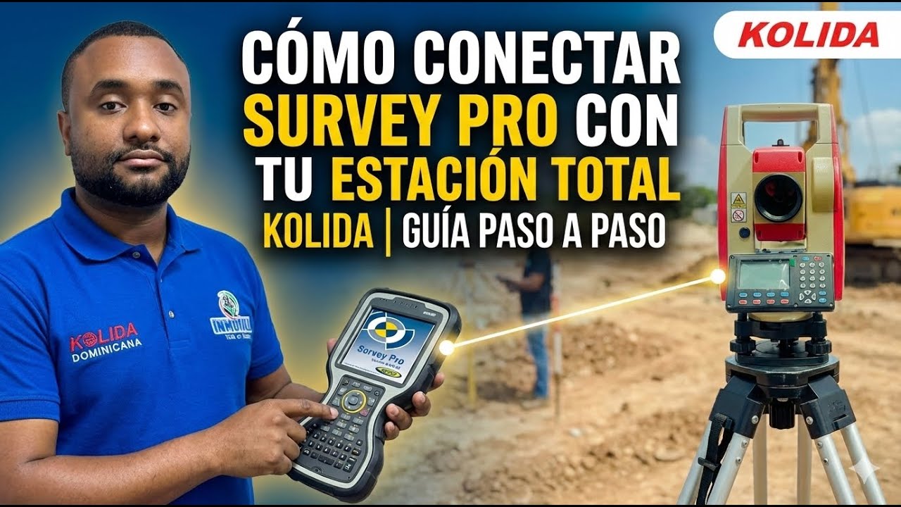 Cómo Conectar Survey Pro con tu Estación Total Kolida | Guía Paso a Paso