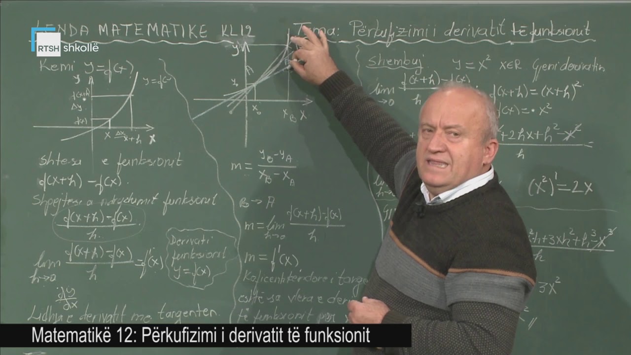 Matematikë 12 - Përkufizimi i derivatit të funksionit