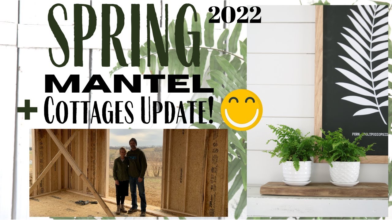 Spring Mantle 2022 ~ Spring Home Decor ~ Mantel Decor Ideas ~ Decorating with Plants