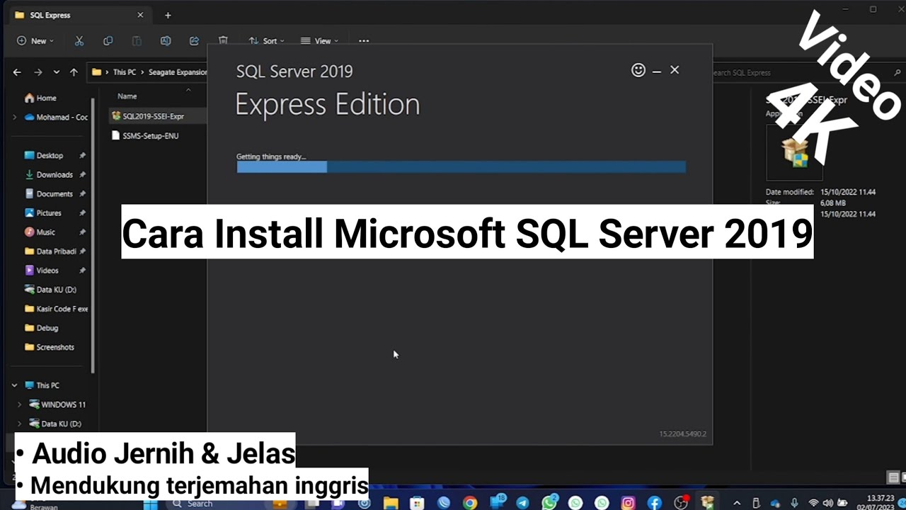Cara install microsoft sql server 2019