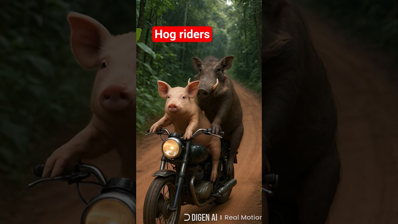 Hog riders #ytshorts #shorts  #friendship  #junglelife  #jungletour #bikelover  #bikeride