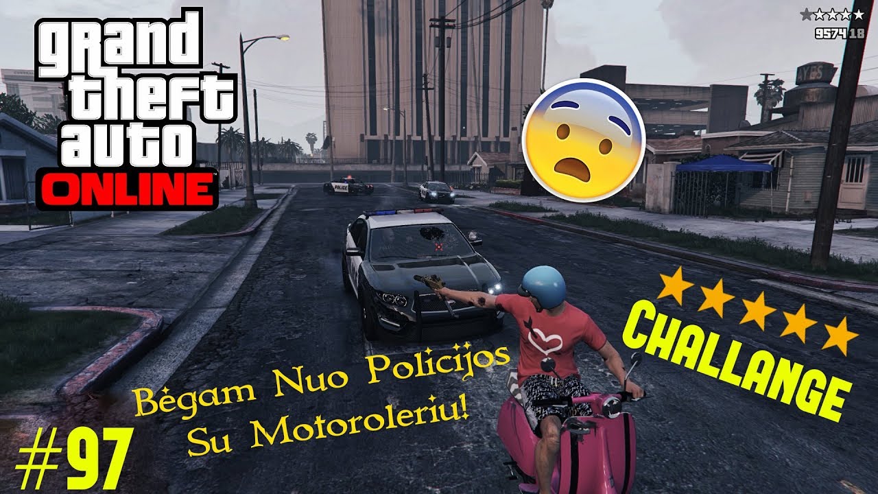 GTA 5 PC Online - Lietuviškai - Ep.97 Penkių Žvaigždučių Challenge!