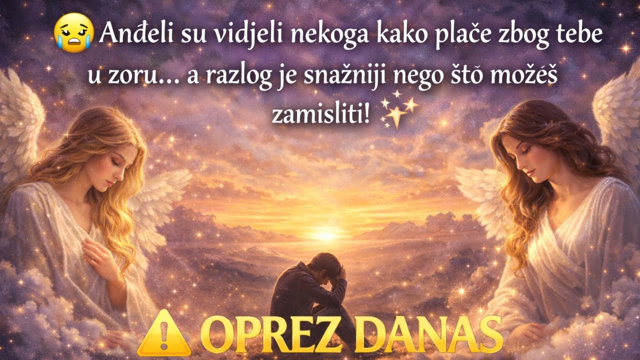 Anđeli su vidjeli nekoga kako plače zbog tebe u zoru… a razlog je snažniji nego što možeš zamisliti