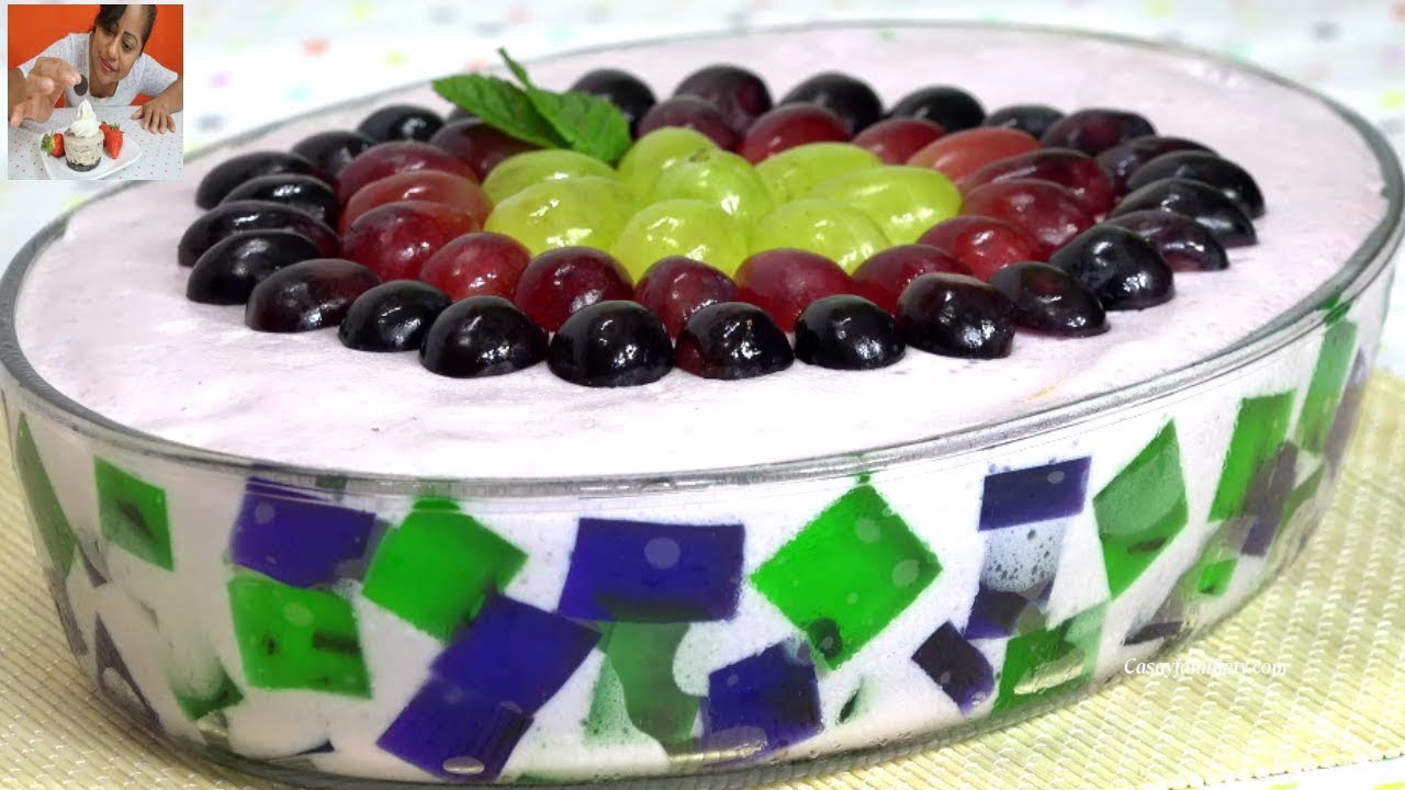Postre con 2 INGREDIENTES 🍓 FÁCIL, ECONÓMICO y COLORIDO — Sin horno y listo en minutos