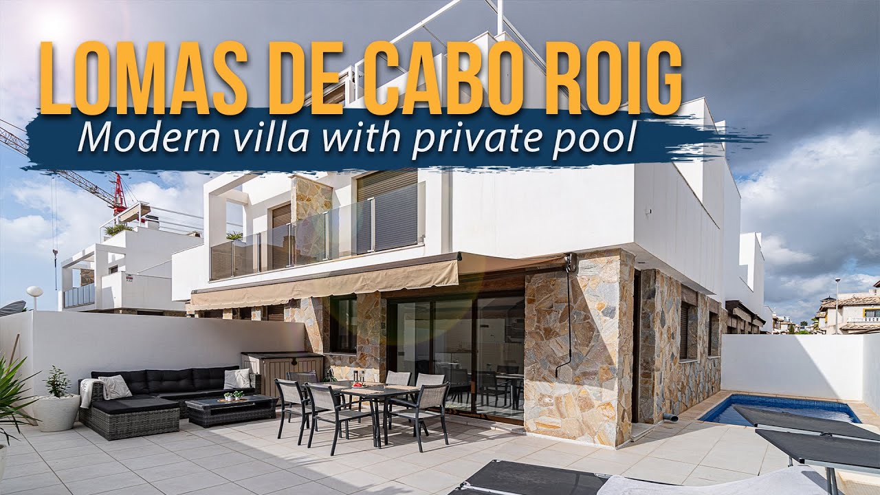 Modern villa with private pool in Lomas de Cabo Roig