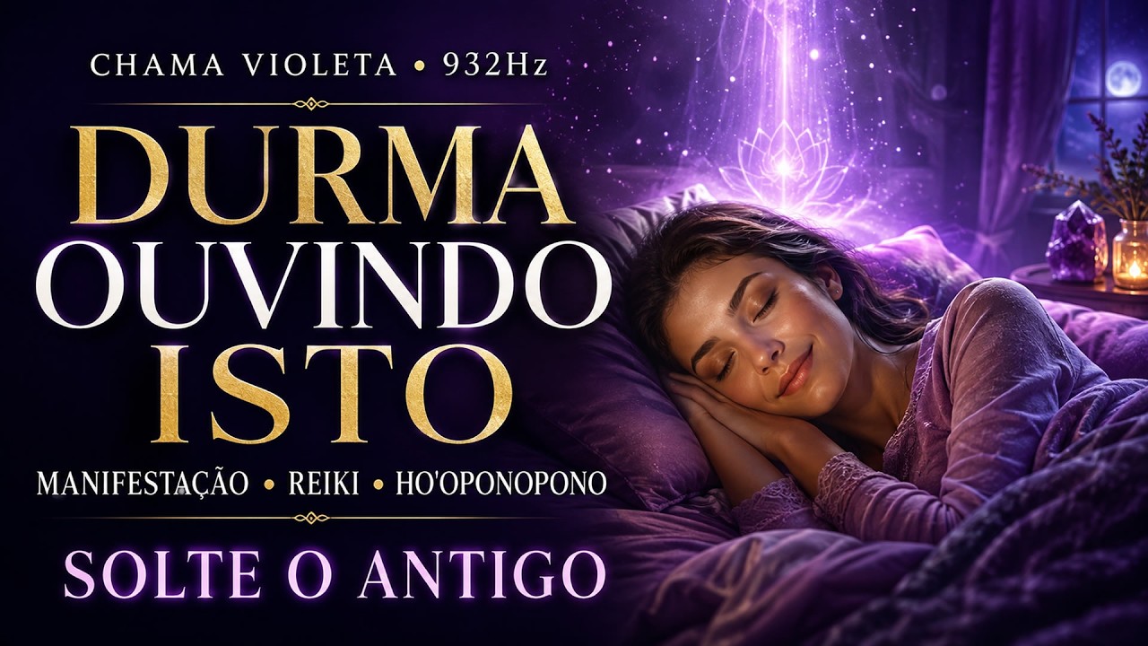 🔮Cure-se Dormindo: Manifestação e Realização Imediata com 932Hz, Luz Violeta, Reiki e Ho’oponopono.