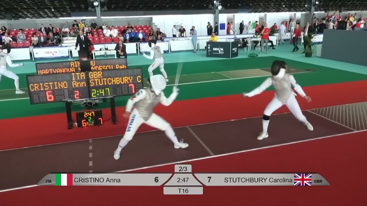 2025 740 T16 08 F F Individual Genova ITA Red STUTCHBURY GBR vs CRISTINO ITA