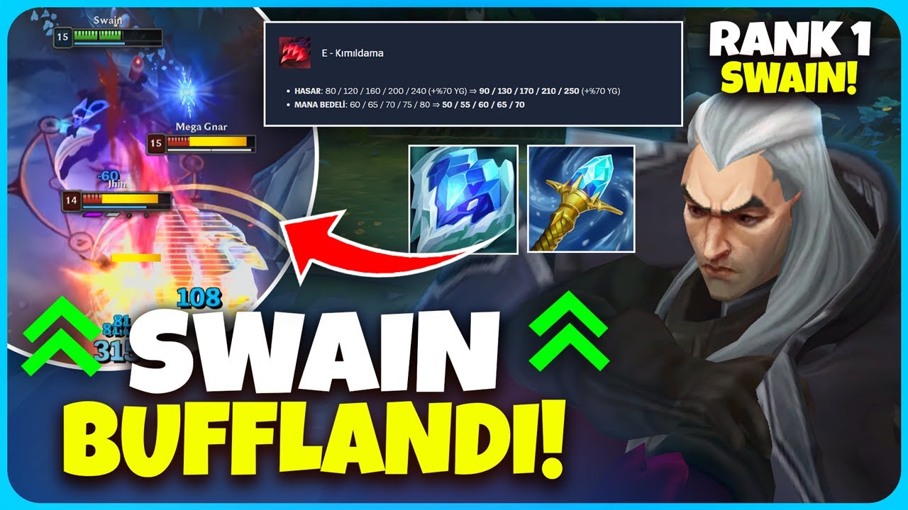 🔥 BUFFLANAN SWAİN İLE OYUNU YOK ETTİM! | D&Uuml;NYA SWAİN 1. Sİ &Ouml;ĞRETİCİ ORTA KORİDOR! 🔥 | Pace LoL