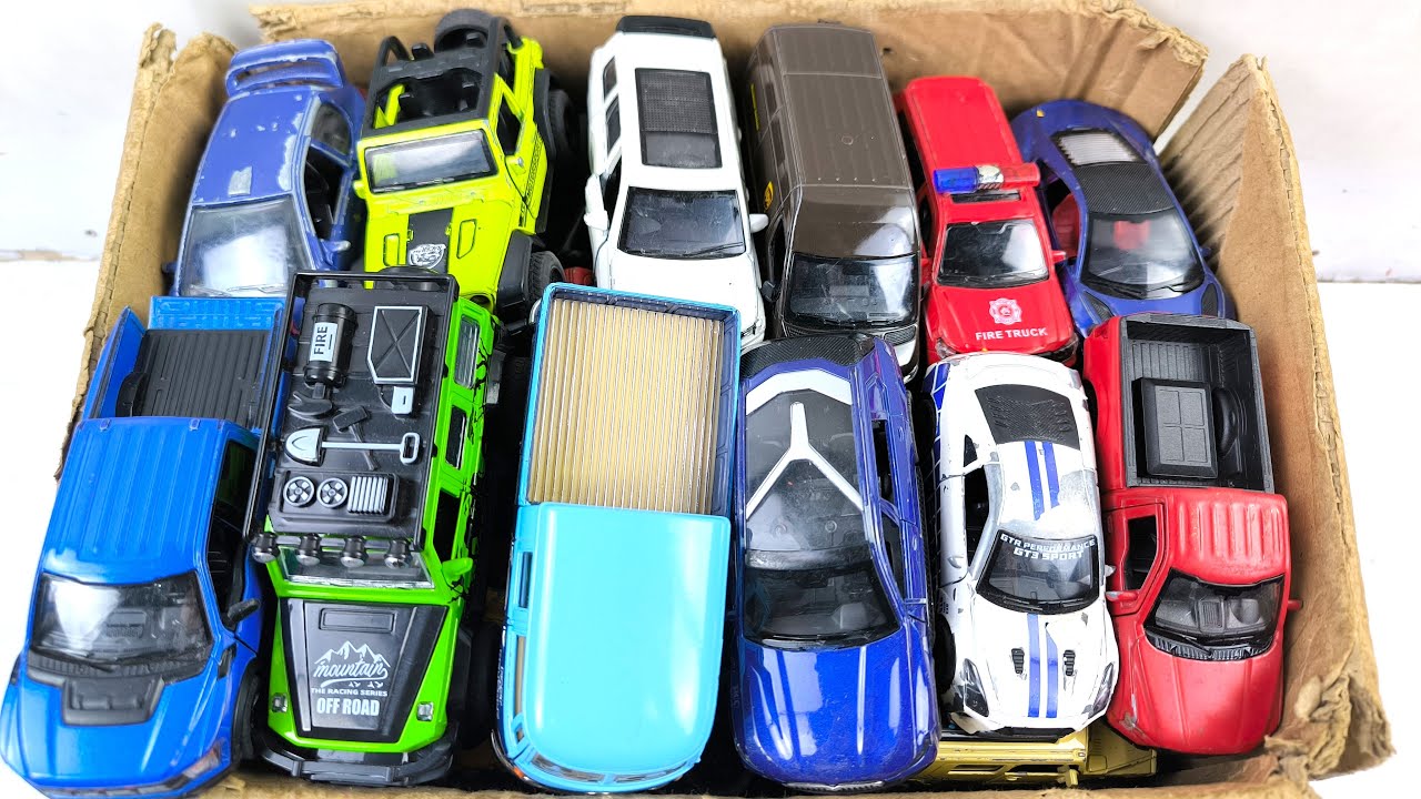 Box Full of Model Cars -Mazda Mx5, Koenigesgg Jesko, Lamborghini Scv12, Byd Yang Wang U8, Toyota Car