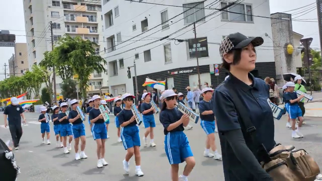 第48回福島市小学校鼓笛パレード。福島市立湯野小学校。