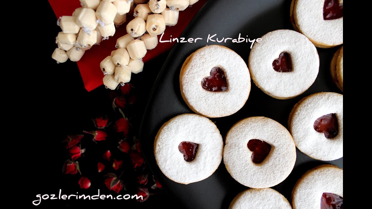 Linzer Kurabiye Tarifi🍪Sevdiklerinize Verilebilecek En Değerli Hediye🎁Sevgililer Günü Tarifleri💝