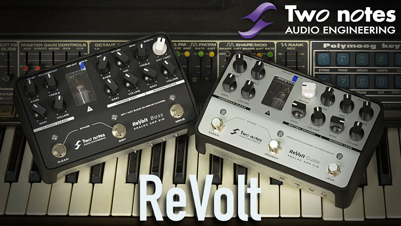 Two Notes ReVolt Analog Amp Sims | Hear them in a mix and isolated |
