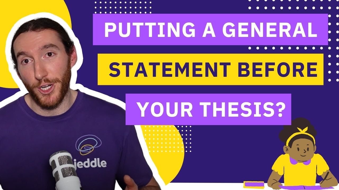 Should You Do a GENERAL STATEMENT Before Your Thesis in HSC English Essays