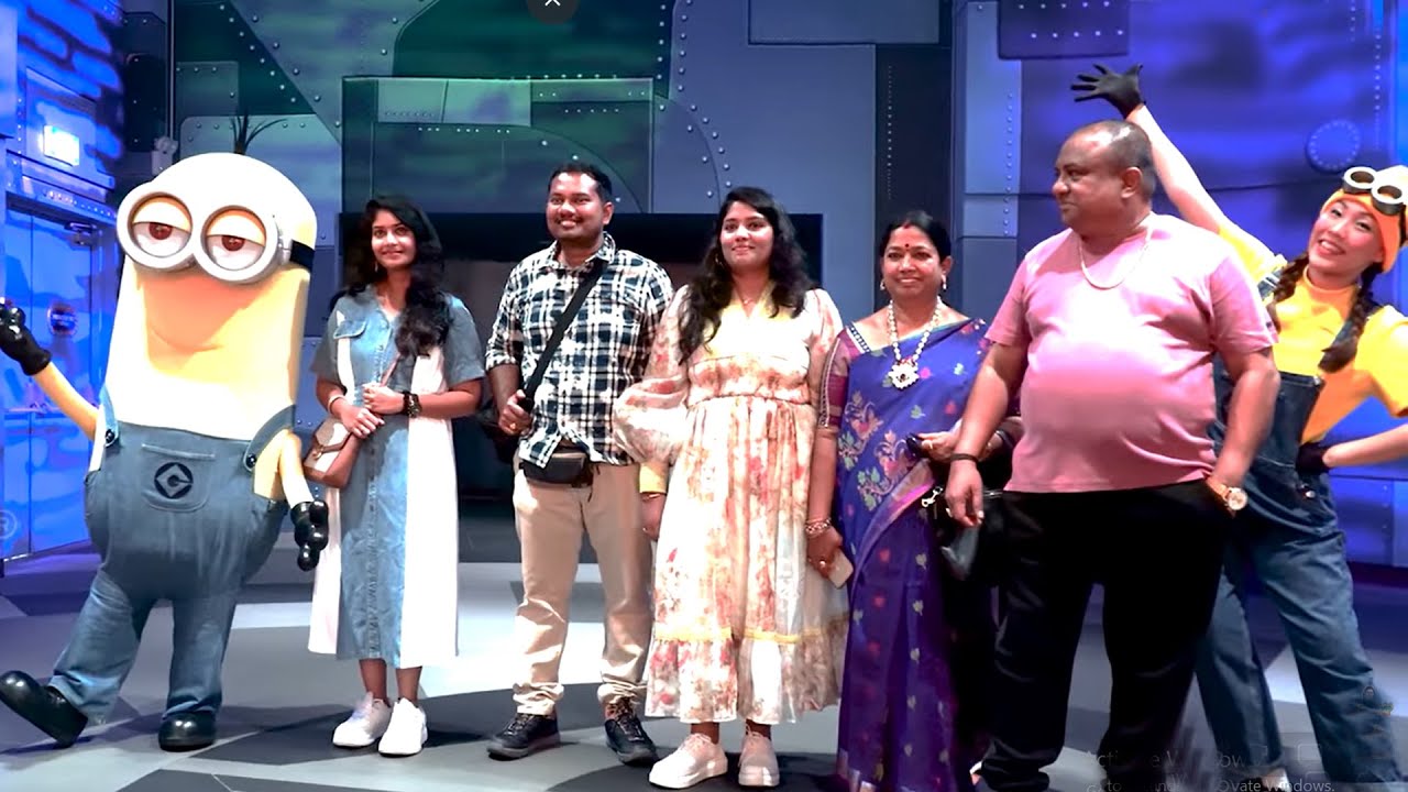 Siddhaguru at Minion land | Universal Studios | Singapore