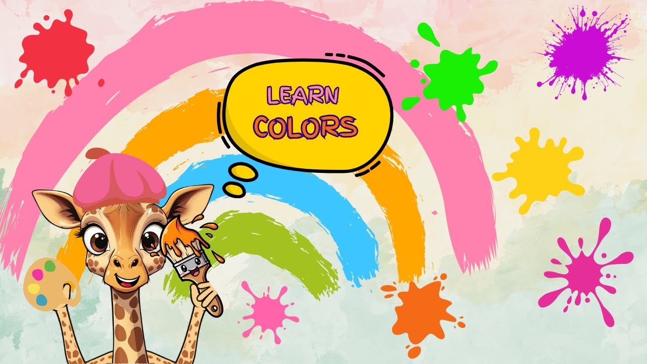 Colors Song for kids | Learn the colors with Gigi the Giraffe