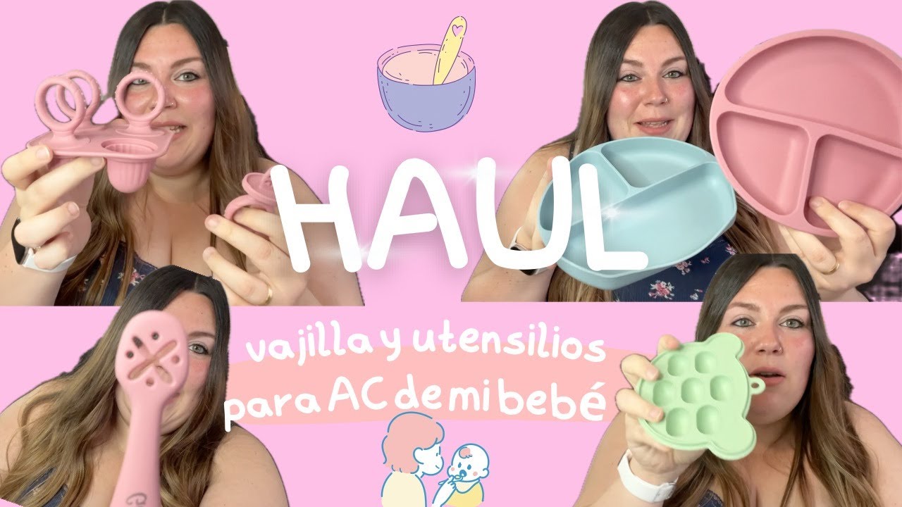 HAUL de VAJILLA y UTENSILIOS para la AC de mi BEBÉ!👶🏼🍽️