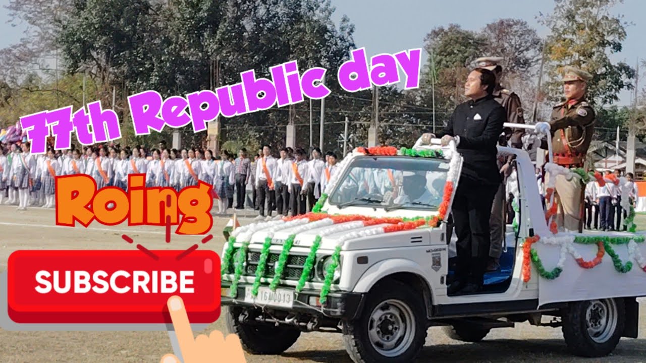 Republic day celebration at Roing/ #patriotism #constitution important #police #itbp 