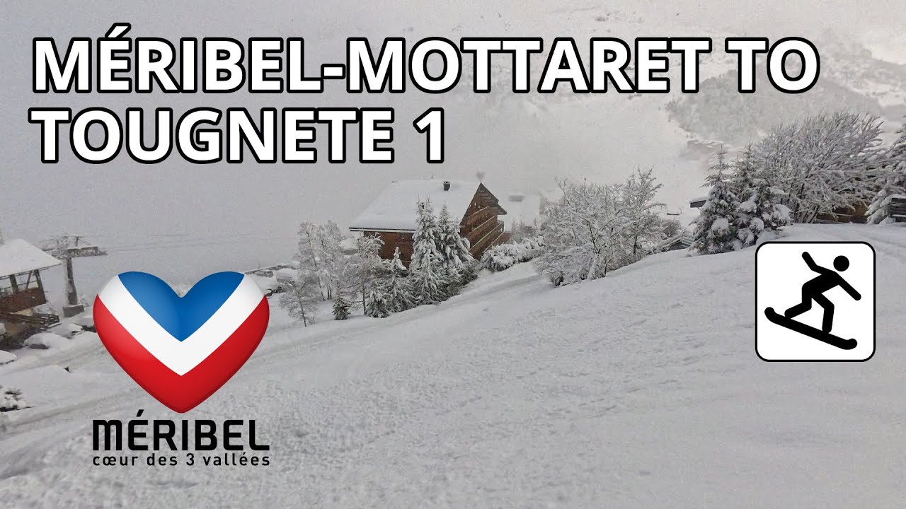 Snowboarding Les Trois Vallées, Méribel - Méribel-Mottaret to Tougnete 1 - Perdrix, Truite