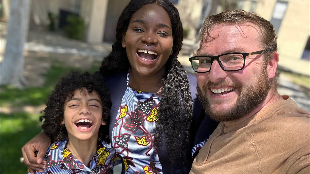 2nd Year Wedding Anniversary, Easter Celebration, Graysen's first African Print shirt,