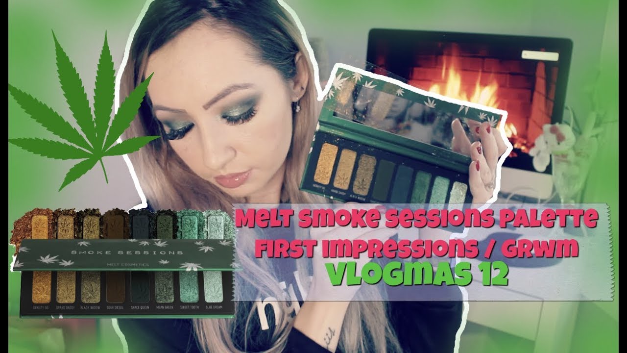 NEW Melt Cosmetics Smoke Session review + swatches | VLOGMAS DAY 12