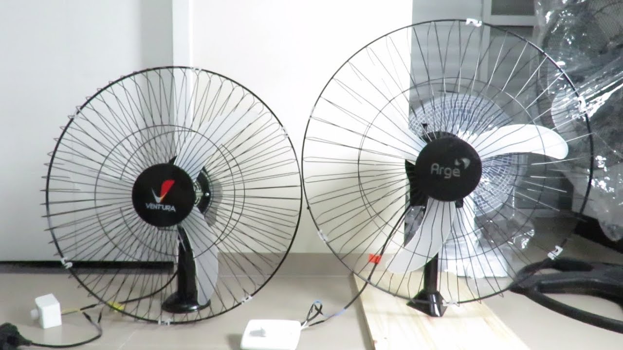 Ventilador Parede 60cm Oscilante Arge twister vs Ventura 60cm Venti-Delta - Teste Ruído