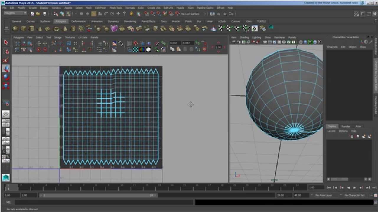 A First Look at the UV Texture Editor in Maya