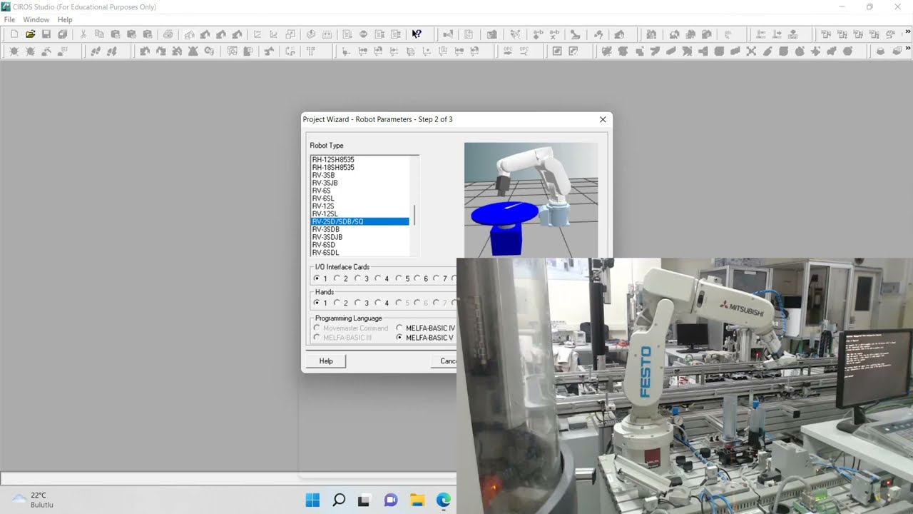 MITSUBISHI RV2SDB  ROBOT  ONLİNE MANAGEMENT VE TCP\IP(ETHERNET) AYARLARI