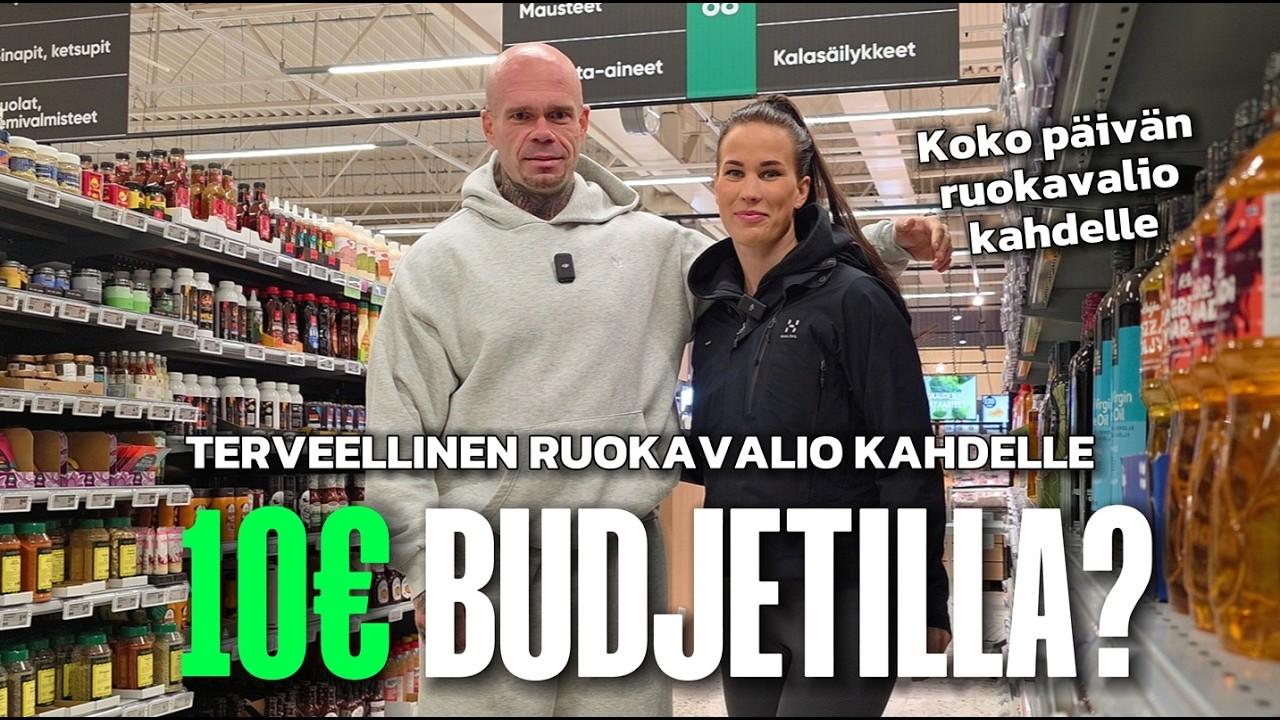 Onnistuuko kahden terveellinen ruokavalio 10&euro; budjetilla?