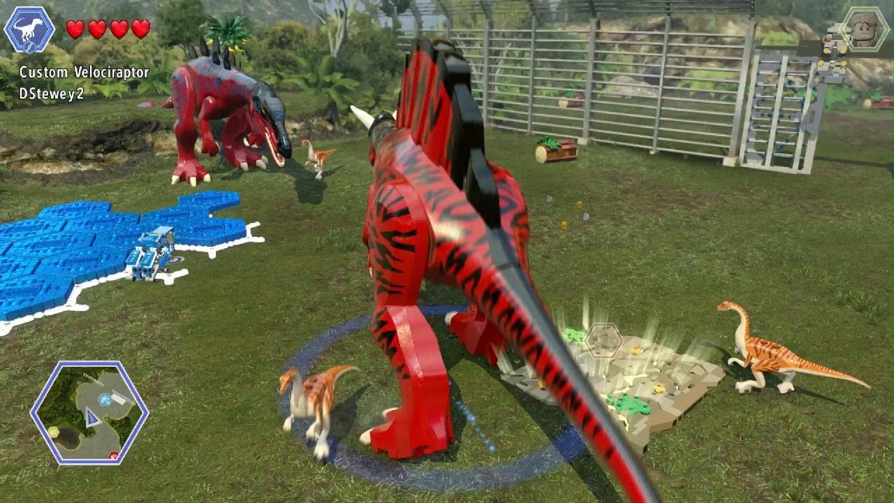 My custom dinosaurs in lego Jurassic world :}