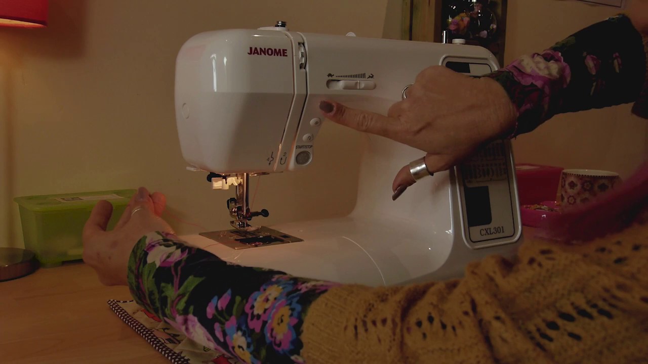 Threading your top loading computerised sewing machine (Janome CXL301 or similar)