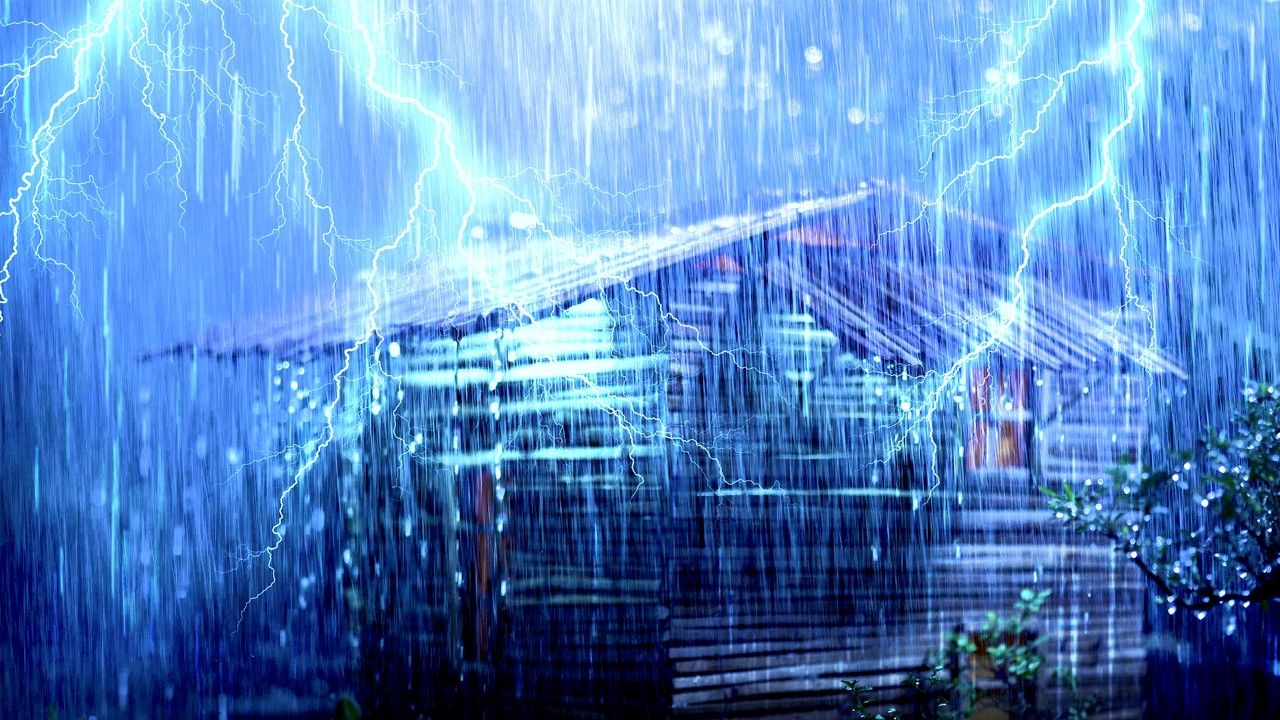 Solo 3 minutos para dormir profundo – Lluvia intensa que induce relajación total