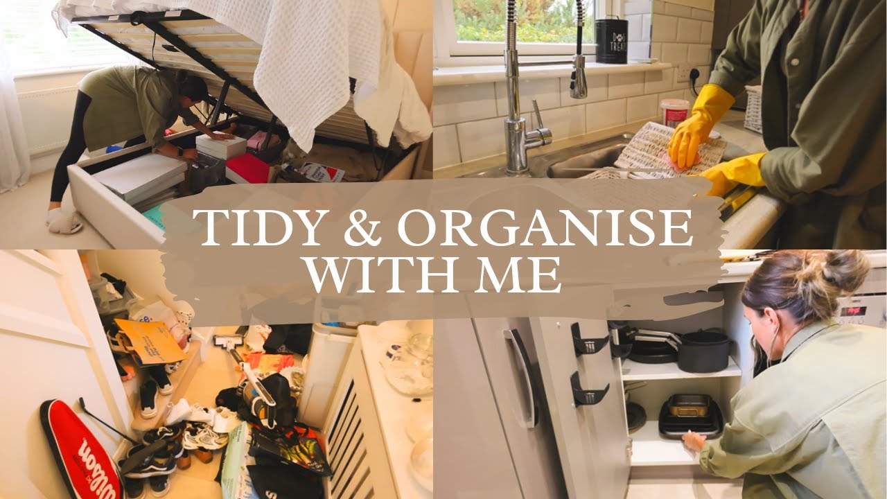 Organise & Tidy With Me | Satisfying Home Organisation, Cleaning Motivation & Reset