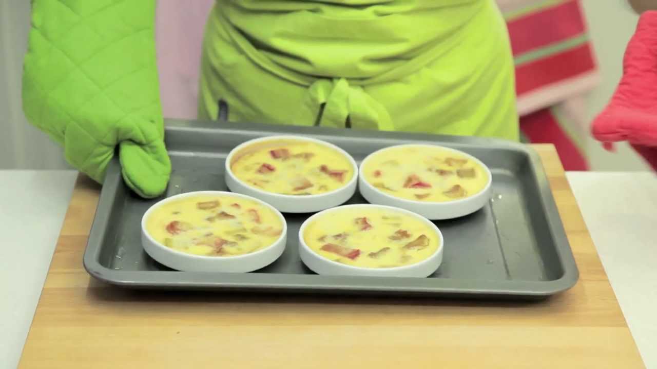 Recette de crème brûlée à la rhubarbe