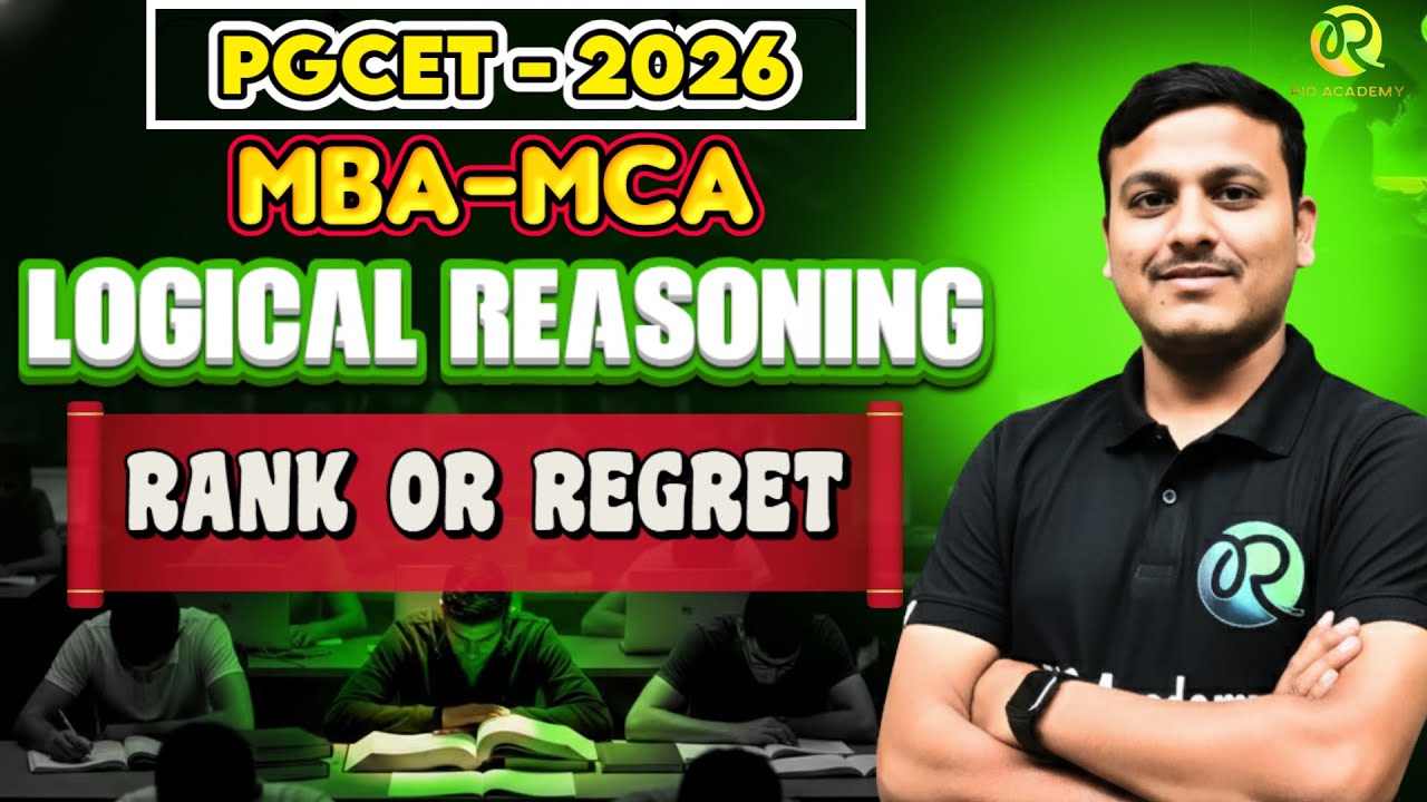PGCET - MBA / MCA 2026 | Logical Reasoning weekly revision | #pgcetexam2026