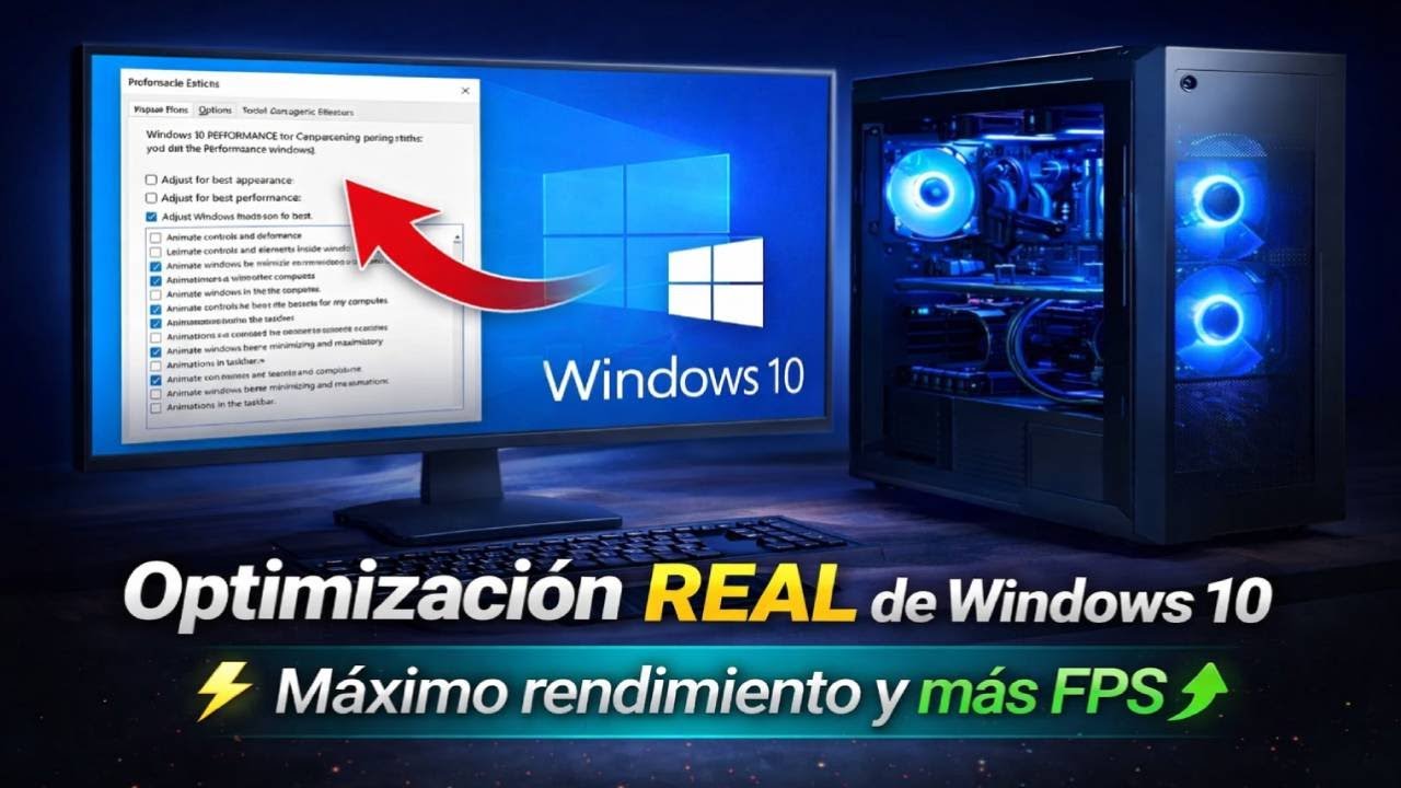 🥇Cómo optimizar Windows 10 para máximo rendimiento ⚡