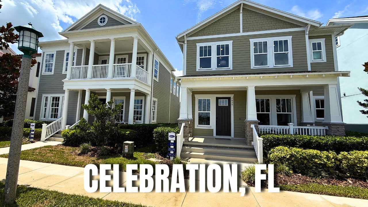 Tour 2 Brand New Homes in Celebration Fl close to Disney