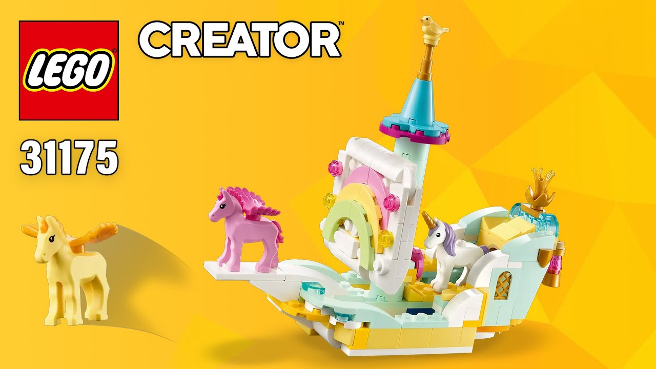 LEGO Creator Unicorn Ship (31175) from Unicorn Castle | Alternate Building Instructions | TBB