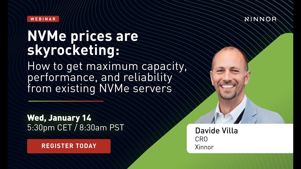 How to get maximum capacity, performance, reliability from existing NVMes?