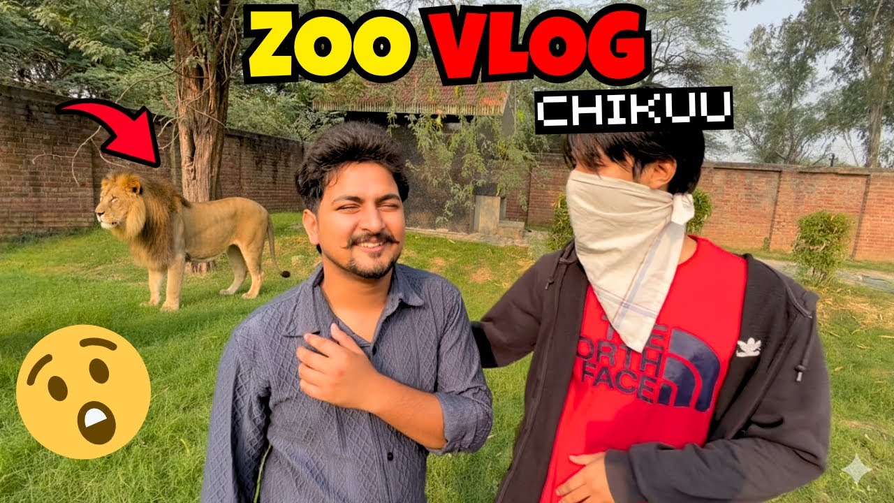 CHIKUU WITH LION 😲|| ZOO VLOG || 12TH VLOG @Chill Tushar