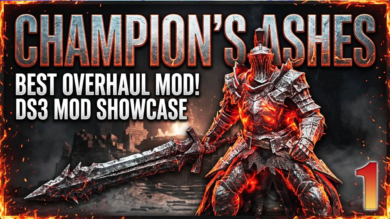 DS3 MOD CHAMPION'S ASHES #1 - NOVAS ARMAS, ARMADURAS, CHEFES, MECÂNICAS, GRÁFICOS E MUITO MAIS