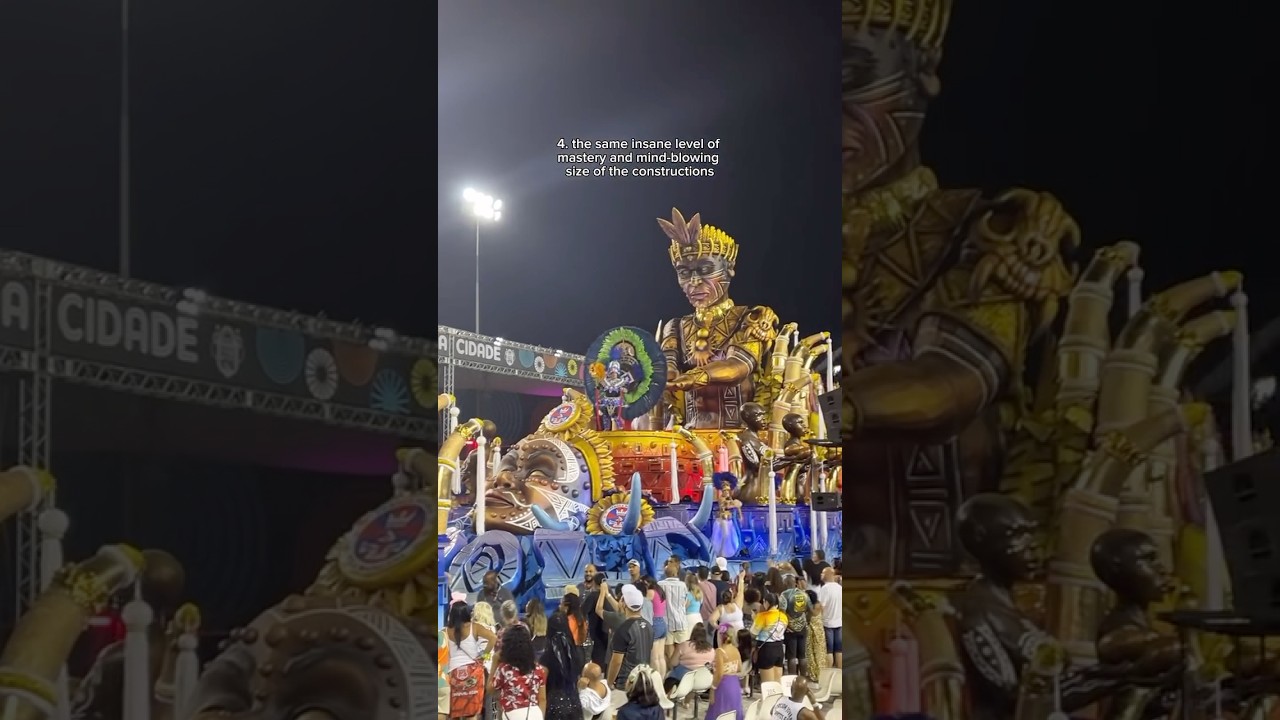 The Biggest Carnival Parade in the World! 🤯🔥 #shorts #travel #fyp