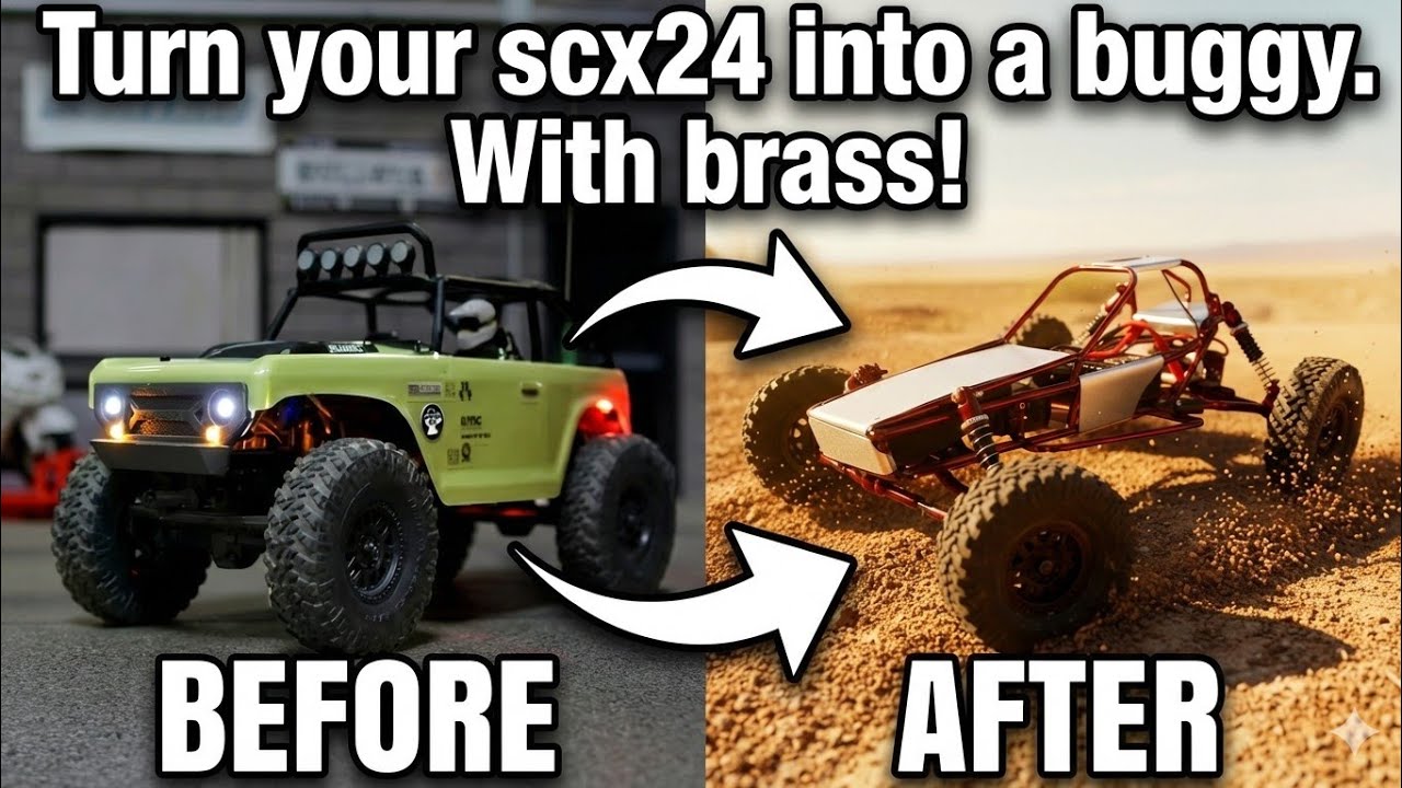Have an old scx24 or small crawler? Check this out! Remote Control car. Diy buggy. 