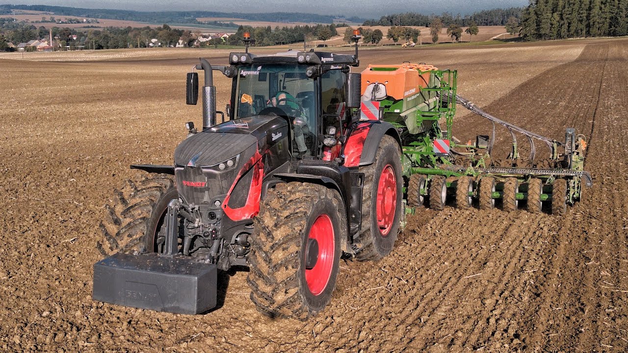 Jediný v Evropě! Fendt 942 Dieselross & Amazone Cirrus 8004-2C v akci