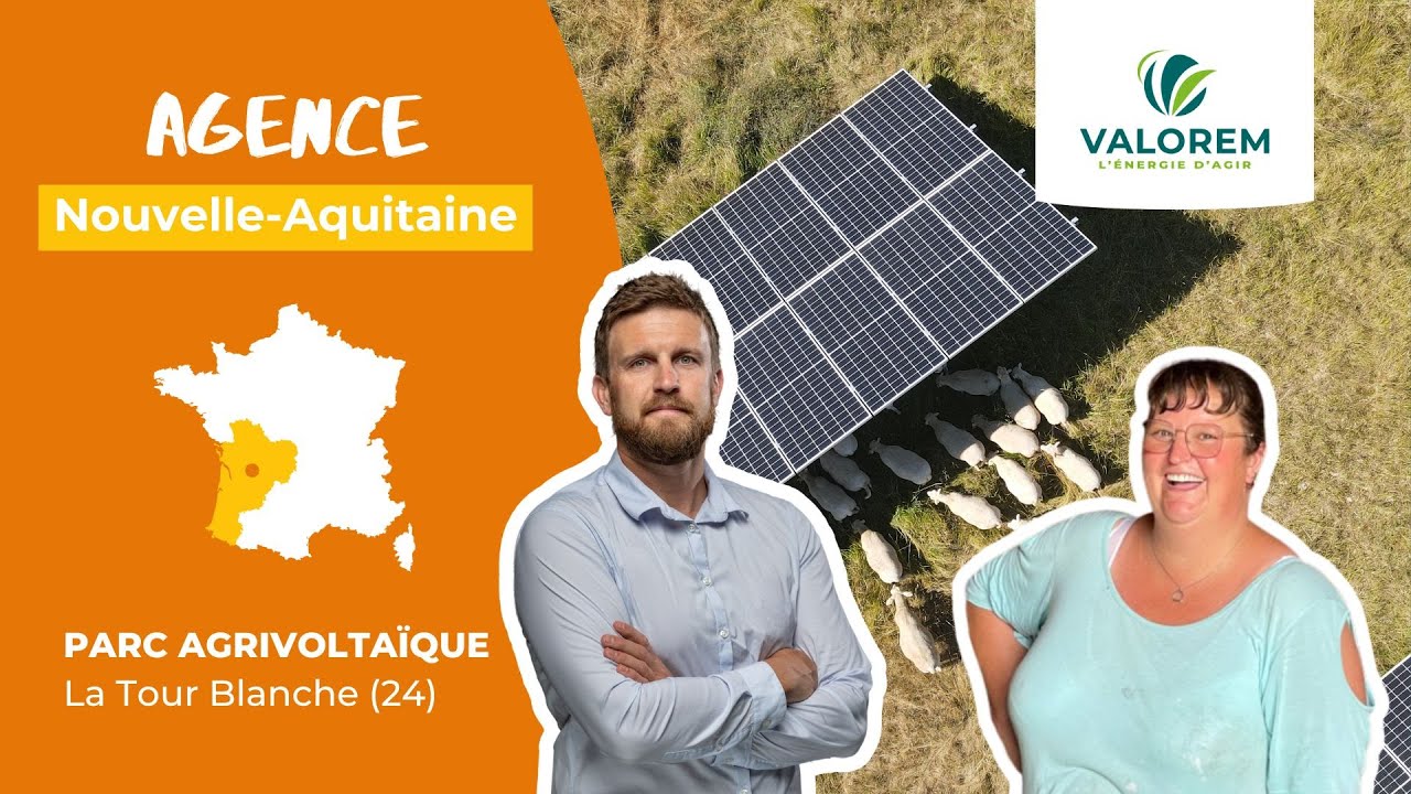 Agence VALOREM Nouvelle-Aquitaine - Présentation du projet agrivoltaïque de La Tour Blanche (24)