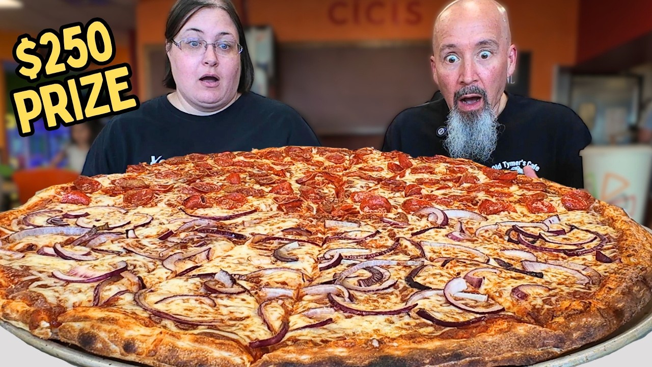 Can We Conquer Cici’s 28-Inch Piezilla Pizza Challenge and Win $250?
