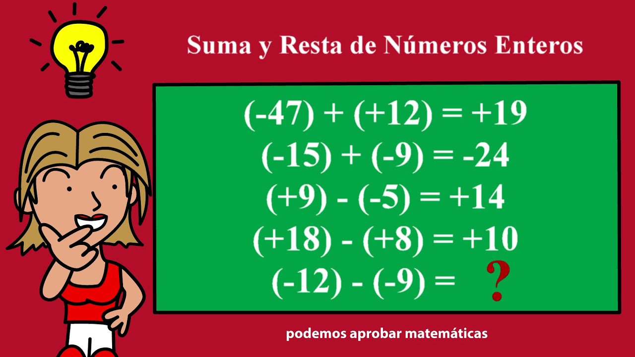 SUMA Y RESTA DE NÚMEROS ENTEROS
