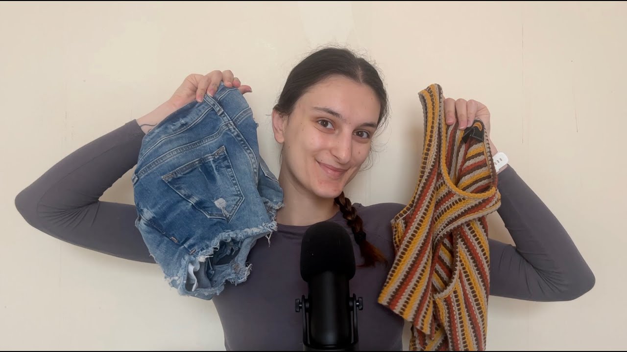 ASMR | My favourite Vinted finds 👚🛍️  (with fabric sounds)