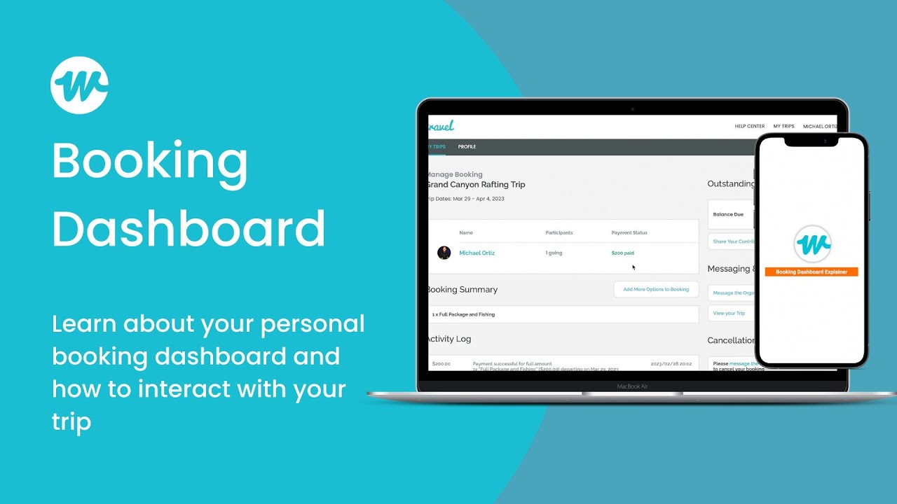 How To Use The Participant Booking Dashboard On WeTravel