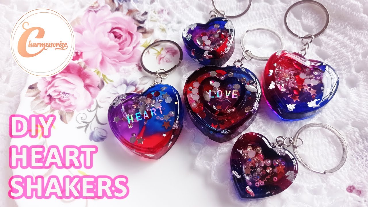 DIY Epoxy Resin Craft  | Making Resin Shaker Keychains | How to make Resin Shaker Charms?