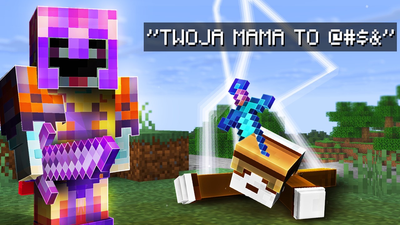 WYZYWAŁ MI MAMĘ, więc ZDOBYŁEM JEGO GŁOWĘ w MINECRAFT...